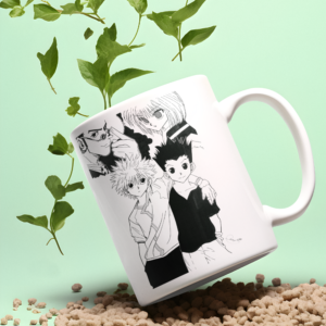 Mug manga style comics avec un design inspiré de My Hero Academia et Marvel. Parfait pour les fans d’animés.