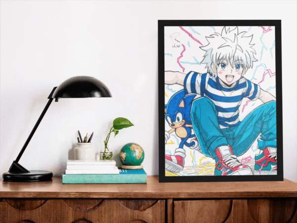 Tableau Kirua & Sonic - Duo Supersonique (40 x 60 cm) – Image 2